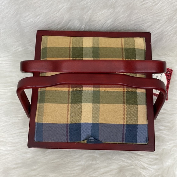 Designer Collection Plaid Sewing Basket - Picture 2 of 16